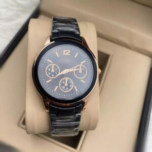 Beautiful Metal Analog Women Watch - Black