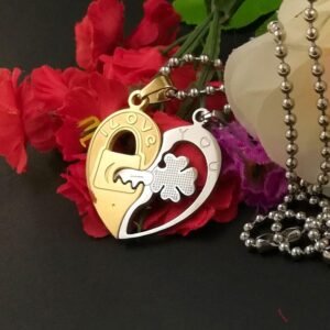 Beauteous Stainless Steel Couple Pendant