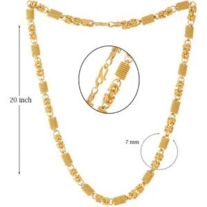Trendy Men's Gold Plated Chain