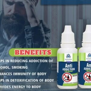 Anti Addiction Drops with the added Power of Nasha Mukti Powder for body Detox (Pack of 2) 30ml each