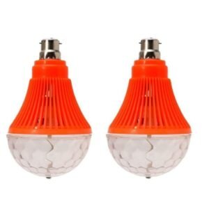 Crystal Disco LED Rotating Bulb Light Single Disco Ball (Ball Dia: 7 cm) (Pack of 2)