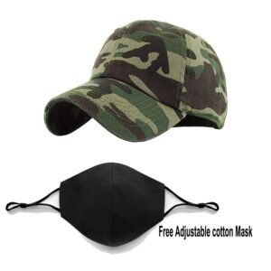 Plain Printed Unisex Cap - Army (KK-2263529)