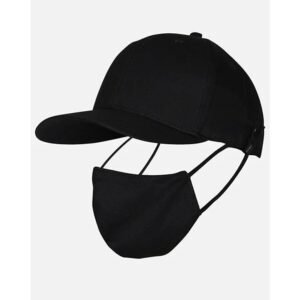 Plain Printed Unisex Cap - Black (KK-2263528)