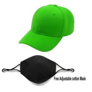 Plain Printed Unisex Cap - Green (KK-2263532)