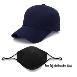 Plain Printed Unisex Cap - Navy Blue (KK-2263530)