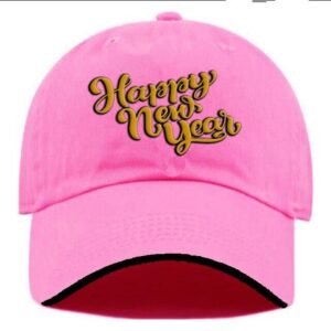 Plain Unisex Happy New Year Cap - Pink (KK-2263481)