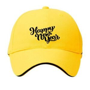 Plain Unisex Happy New Year Cap - Yellow (KK-2263480)