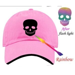 Trendy Night Reflector Skull Cap - Pink (KK-2263440)