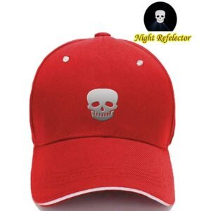 Trendy Night Reflector Skull Cap - Red (KK-2263438)