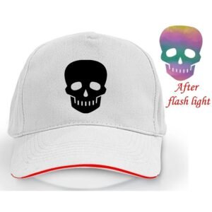 Trendy Night Reflector Skull Cap - White (KK-2263437)
