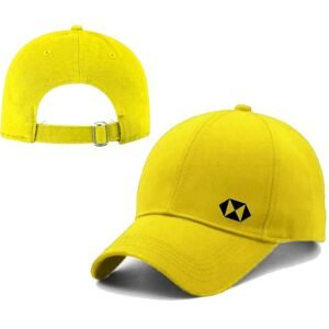 Trendy Printed Cotton Cap - Yellow (KK-2306471)