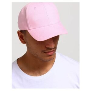 Plain Cotton Baseball Cap - Pink (KK-2353295)