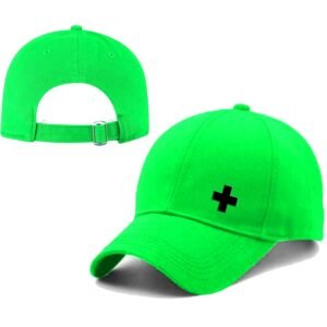 Classic Plain Printed Unisex Cap - Green (KK-2263558)