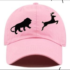 Classy Printed Cotton Cap - Pink (KK-2215812)