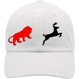 Classy Printed Cotton Cap - White (KK-2215814)