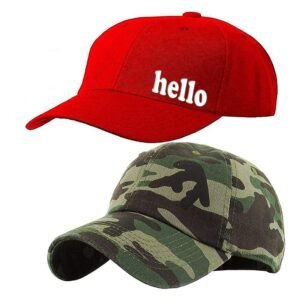Plain Printed Men Army Cap Combo (KK-2217321)
