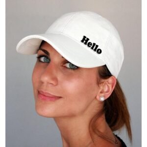 Classy Plain Printed Unisex Cap - White (KK-2263426)