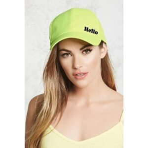 Classy Plain Printed Unisex Cap - Green (KK-2263428)